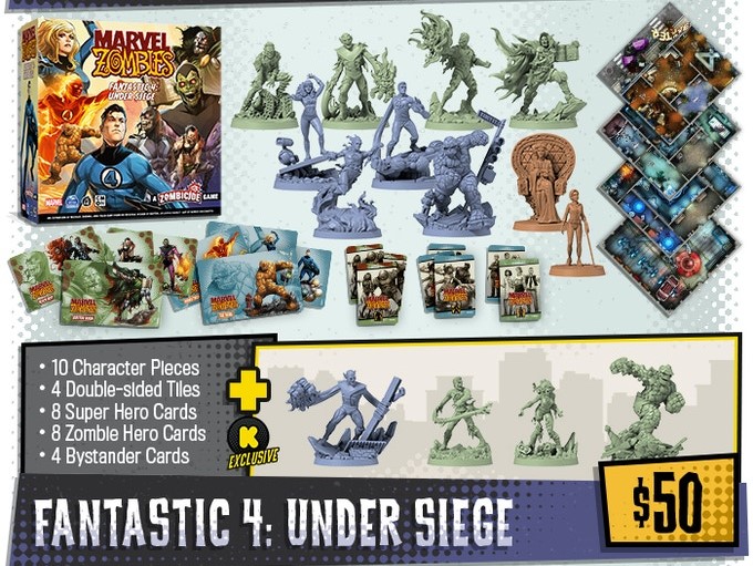 Marvel Zombies - A Zombicide Game - Fantastic 4: Under Siege Expansion